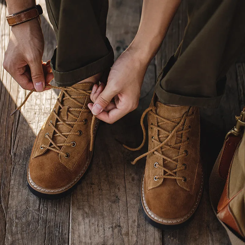 Retro Autumn Low-cut Casual Shoes Ankle Boots