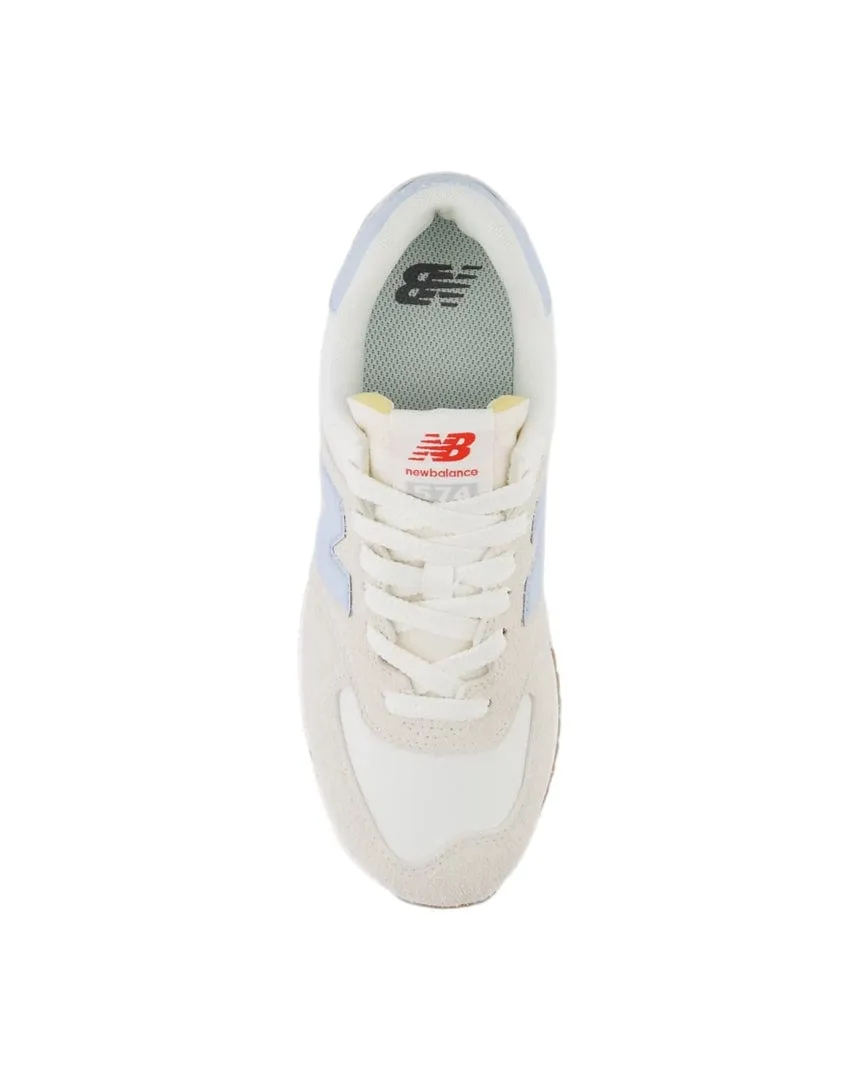 Women's New Balance 574  - Beige / White